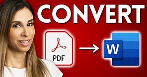 How To EASILY Convert PDF to Word | True and Scanned PDF