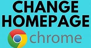How to Change Default Homepage in Google Chrome - Make Google Your Homepage in Chrome