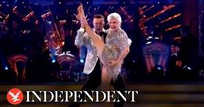 Angela Rippon 'ripped up the dance floor' with her high kick, says Kai Widdrington