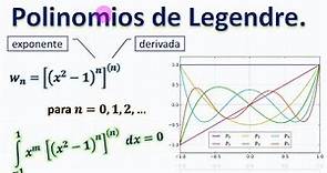 Polinomios de Legendre.