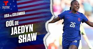 Goal Jaedyn Shaw | USA vs. Colombia | Fútbol USA | Telemundo Deportes