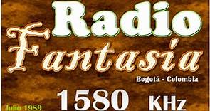 🇨🇴 Radio Fantasía 1550 AM HJZI- Bogotá, Colombia - Onda Media - 1989