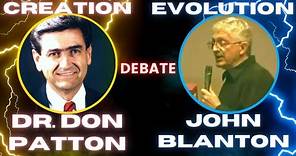 Evolution vs Creation Debate - Dr. Don Patton Vs John Blanton