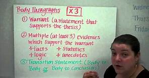 The Five Paragraph Argumentative Essay Structure