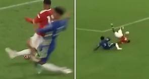Chelsea youngster Brooking sent off for horror tackle vs Man Utd in U23s showdown