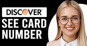 How To See Discover Card Number Online (Where Can I Find Discover Credit Card Number)