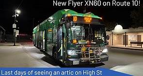 Route 10 Artic!!! Santa Cruz Metro 2013 New Flyer XN60 #11026 on Route 10 High