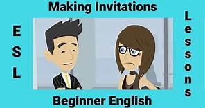 Making an Invitation | Making Plans | English Conversation