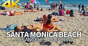 SANTA MONICA - Walking Santa Monica Beach, Los Angeles, California, USA, Travel, 4K UHD