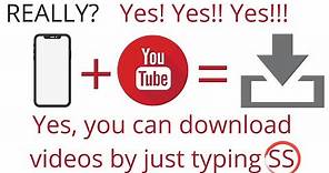 How to download youtube video | Type SS to download | New Tricks