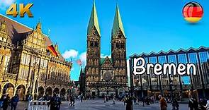 Beautiful Port City Bremen, Germany Walking Tour 4K 60fps HDR