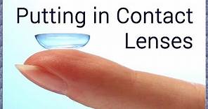 How to Insert Soft Contact Lenses