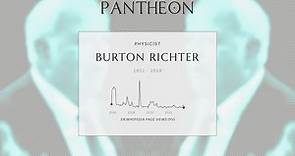 Burton Richter Biography - American physicist