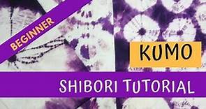 Tutorial Shibori - Kumo ( basic folding untuk pemula )