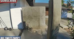 Poured in Place Concrete Wall & Column