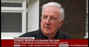 BBC News Channel - death of Cardinal Cormac Murphy O'Connor