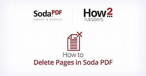 How to Delete Pages in Soda PDF