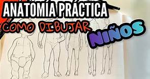 CÓMO DIBUJAR NIÑOS / anatomía práctica / tutorial de dibujo / poses dinámicas / figura infantil