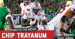 Chip Trayanum talks about scoring the game-winning touchdown against No. 9 Notre Dame