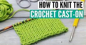How to knit the crochet cast-on - Step-by-step for beginners
