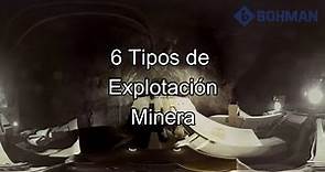 Minería 6 Tipos de Explotación Minera / BOHMAN