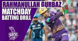 Rahmanullah Gurbaz's batting drill for match day | KKR | TATA IPL 2023