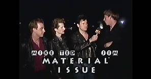 Material Issue - Interview at KUKQ's "Birthday Bash '91" for MTV's "120 Minutes"