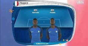 EURO 2016 final: France line-up v Portugal