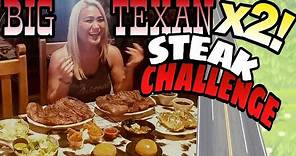 Woman Destroys World Famous Steak Challenge TIMES 2! Miki Sudo Doubles 72 Oz Big Texan Challenge