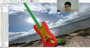Instructions for designing Electric guitar by Solidworks software