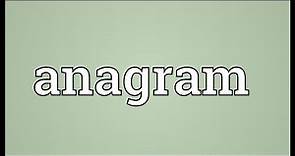 Anagram Meaning