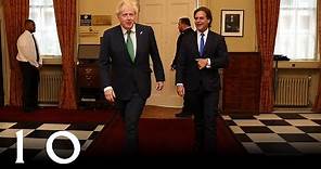 Prime Minister Boris Johnson meets President Luis Lacalle Pou of Uruguay