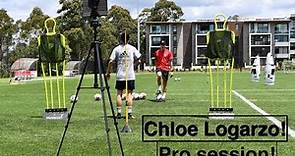 FULL PRO SESSION with international baller Chloe Logarzo | Joner 1on1 Football Training