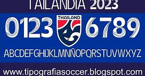 Thailand 2023 Football Font FREE DOWNLOAD