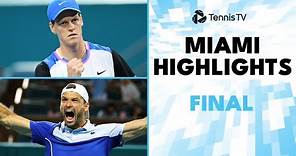 Jannik Sinner vs Grigor Dimitrov For The Title | Miami 2024 Final Highlights