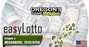 MEGABUCKS Oregon numbers Jan 7 2019