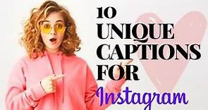 Captions for Instagram // Best Unique Captions // Best Captions For Instagram