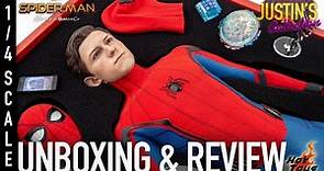 Hot Toys Spider-Man Homecoming 1/4 Scale Figure Unboxing & Review