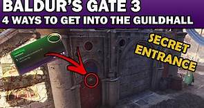 Baldur's Gate 3: 4 Ways to Get Into Nine Fingers Guildhall - How to Find Guildhall Secret Entrance