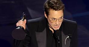 Robert Downey Jr. gana su primer Oscar y este fue su discurso (VIDEO)