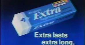 Extra Sugar Free Gum commercial 1986