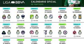 Calendario Santos laguna 💚🤍📆@Club Santos Laguna