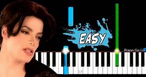 You Are Not Alone - Michael Jackson EASY Piano Tutorial