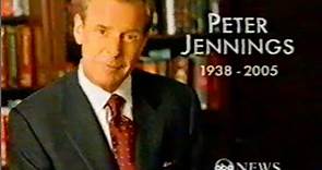 ABC News: Special Report (Peter Jennings' death announcement) - August 7, 2005