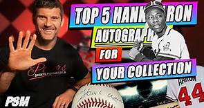 TOP 5 Hank Aaron Autographed Items For YOUR Collection (Affordable!) | PSM