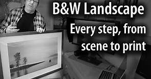 Making a black & white fine art landscape print. Every step from photography to making a large print