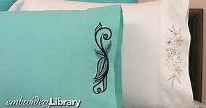 Embroidering on Pillowcases