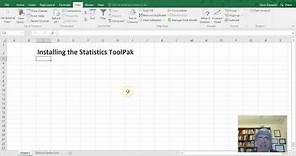 How to Install the Statistics Toolpak (Data Analysis Toolpak) in Excel 2016 for Windows