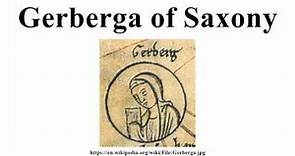 Gerberga of Saxony