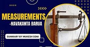 Measurements| Navakanta Barua | Summary |IV Sem. BSC/BCA |BU|BNU|ENGLISH